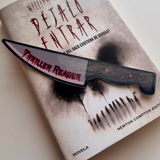 Thriller Reader cuchillo- Bookmark