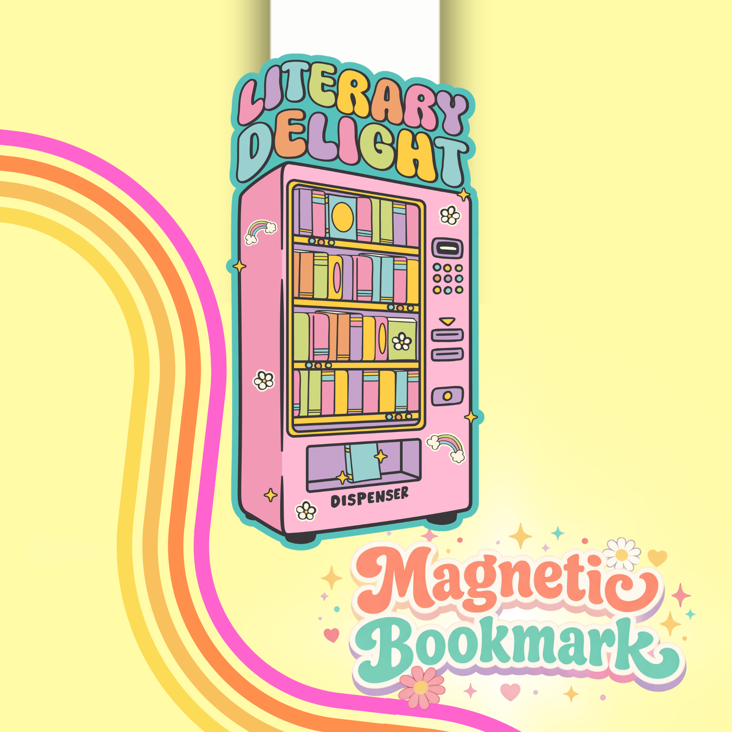 Literary Delight- Bookmark magnético