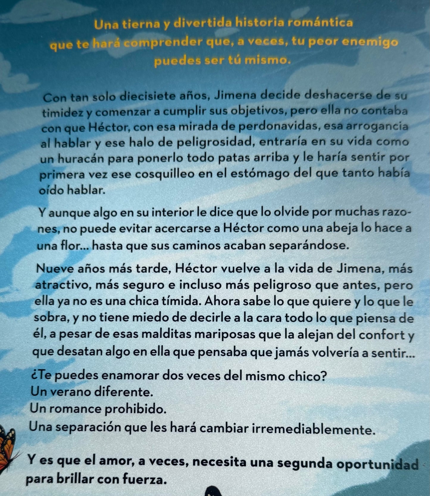 Malditas mariposas- (libro usado o donado)