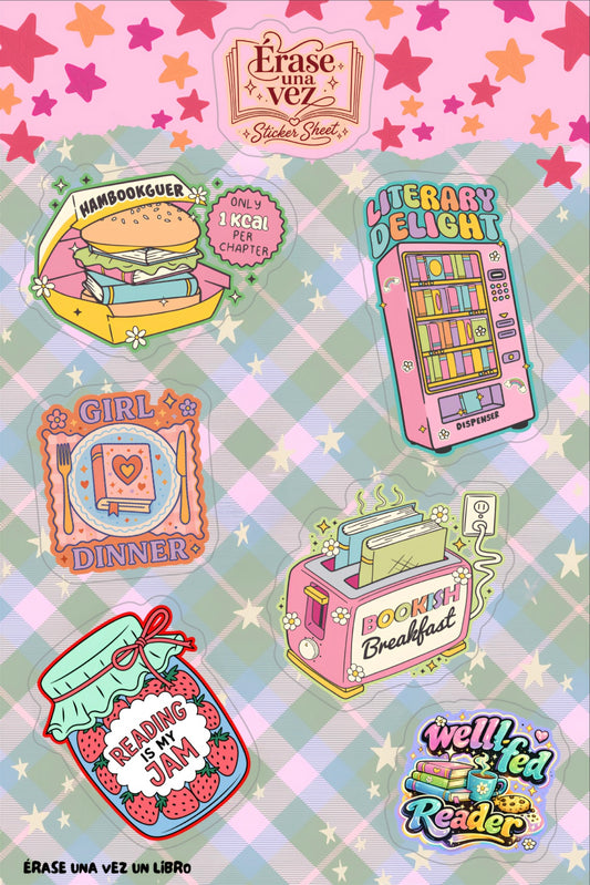 Girl Dinner- Sticker Sheet