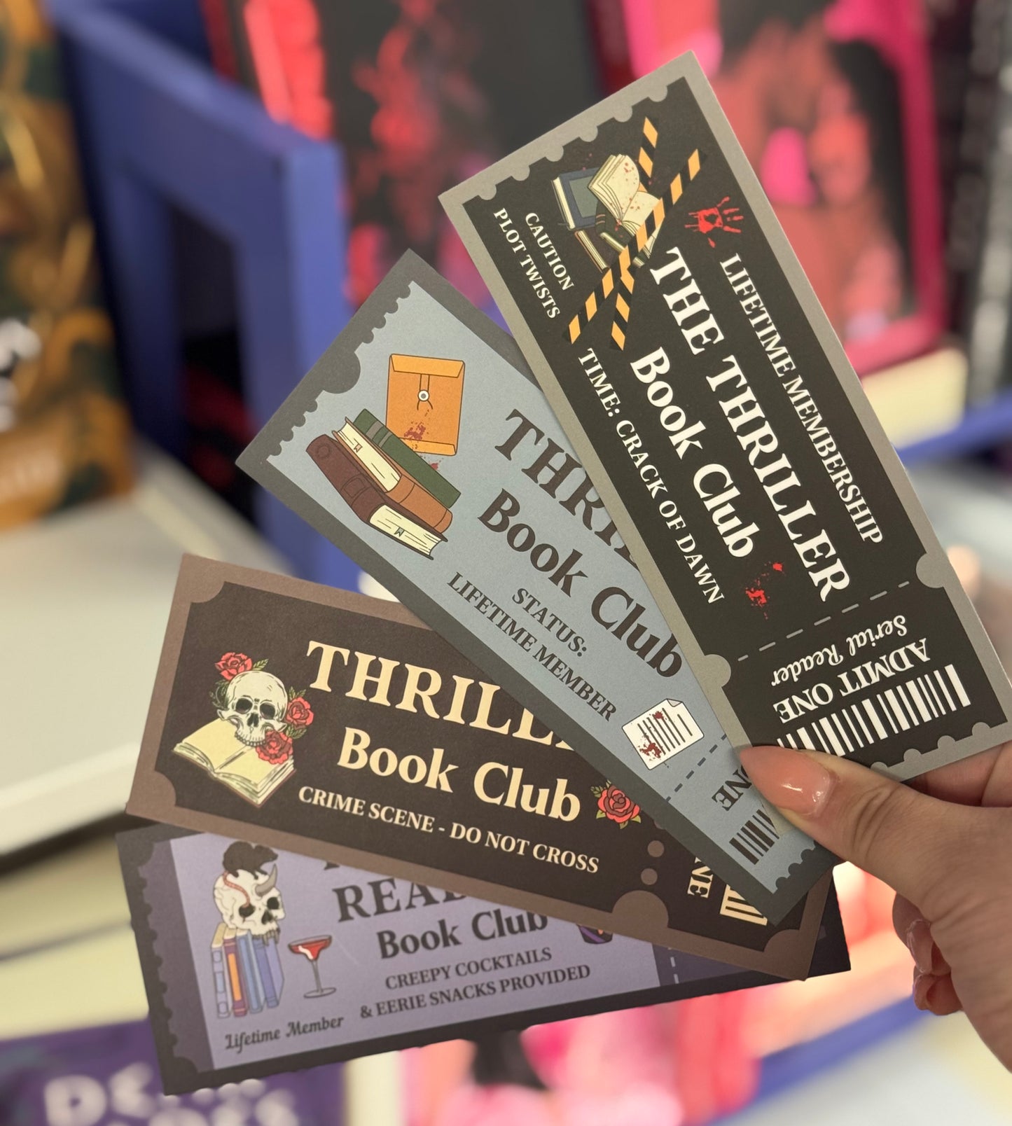 Thriller Book club- Bookmarks
