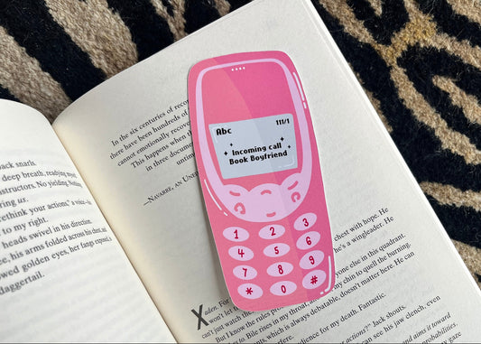 Book Boyfriend Call- Bookmark