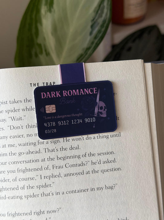 Dark Romance Bank- Bookmark magnético